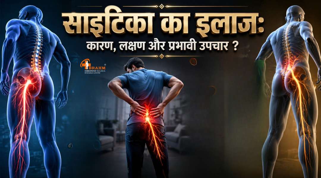 sciatica ka kya ilaj hai hai homeopathy me?